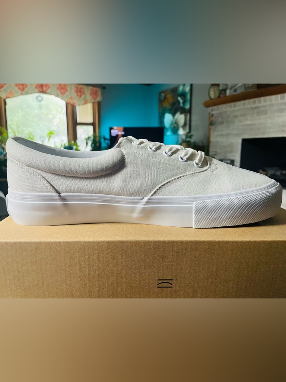 NIB “Clearweather Donny” 11M Skate Shoes White Canvas Low Top Sneaker 
$50